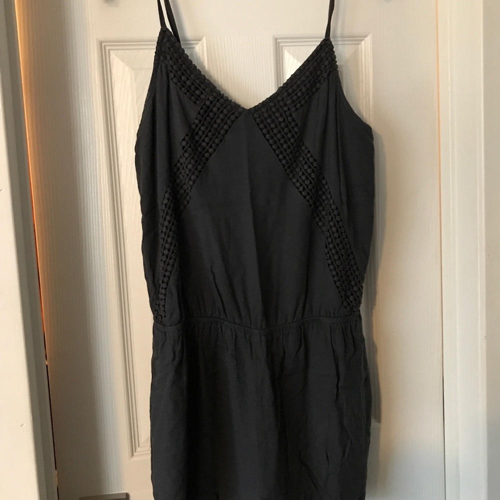 Dark gray romper